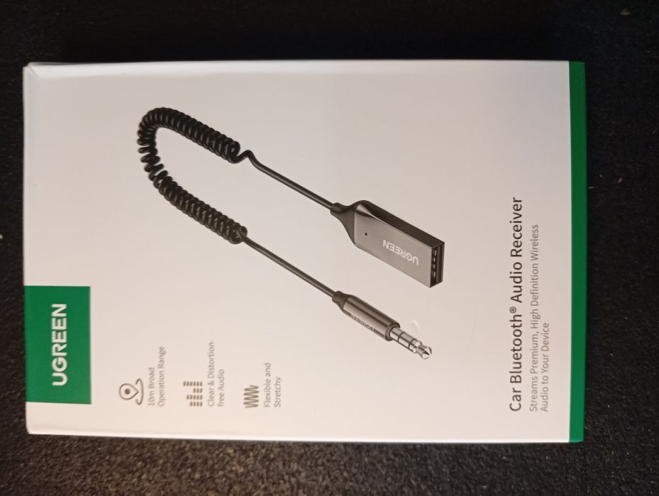 Bluetooth-ресивер Ugreen CM309 Bluetooth Car Receiver Aux with Mic