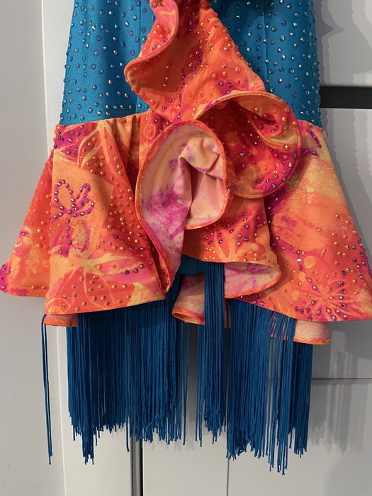 Sukienka do laciny, latino, LA, rozmiar 140-150cm, fredzle