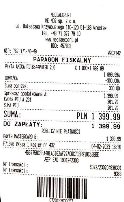 Płyta indukcyjna AMICA PIT6544PHTSU 2.0