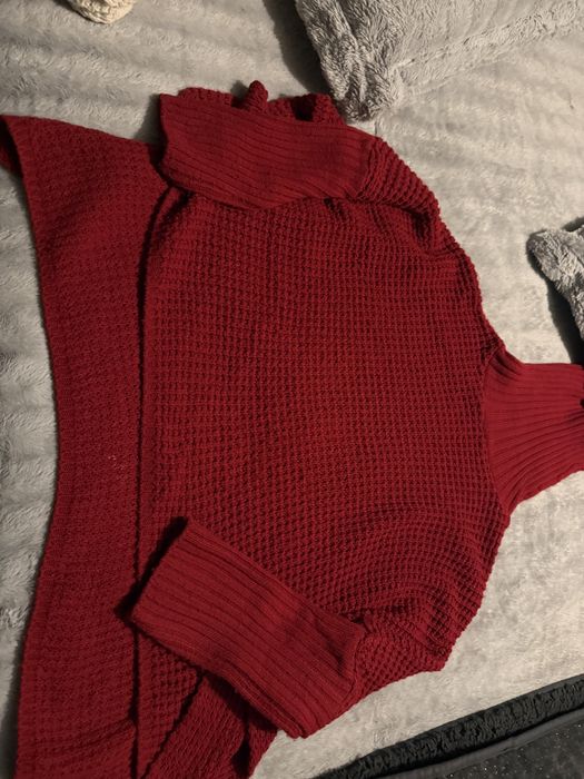 Camisola de malha de gola alta