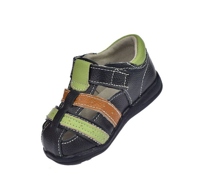 Sandałki dziecięce skórzane B1597 NVZ na rzepy roz. 20