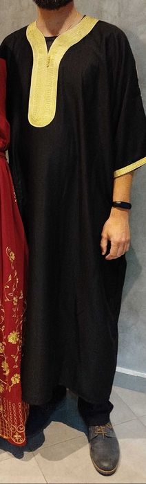 Strój marokański męski dżelaba kaftan