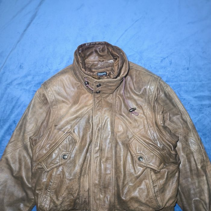 Шкіряний бомбер - Харінгтон