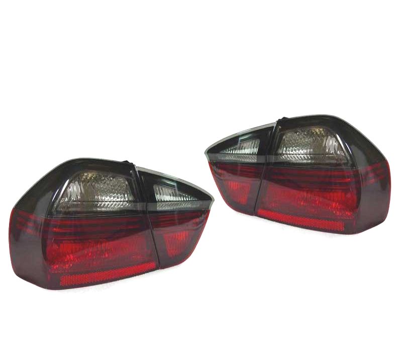 FAROLINS CELIS BMW E90 05-08 VERMELHO FUMADO