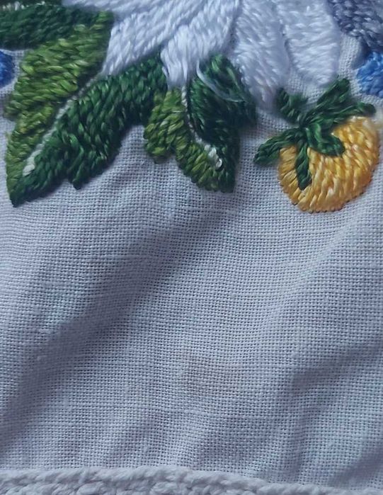 Toalha com Renda em Crochê