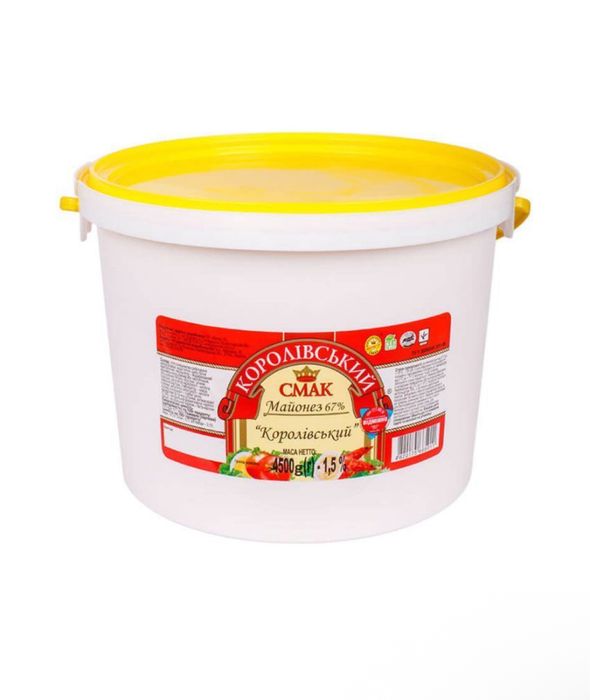 Майонез відро 67% Королівський смак 4,5кг.