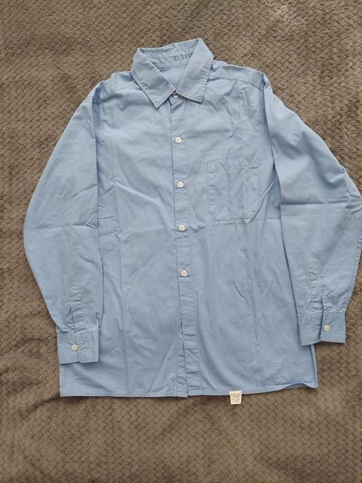 Błękitna koszula chłopięca rozmiar 158