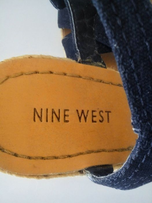 Sandálias originais Nine West, de cunha N. 36 - Bom estado