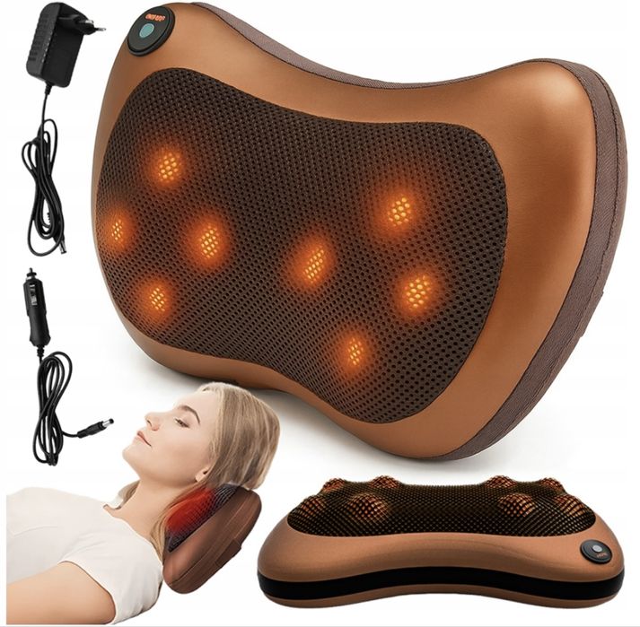 MASAŻER Poduszka SHIATSU do Karku Szyi Nóg Ciała - OKAZJA!