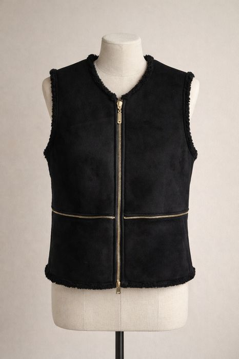 Жилет Натуральний замш+натуральна овчина!