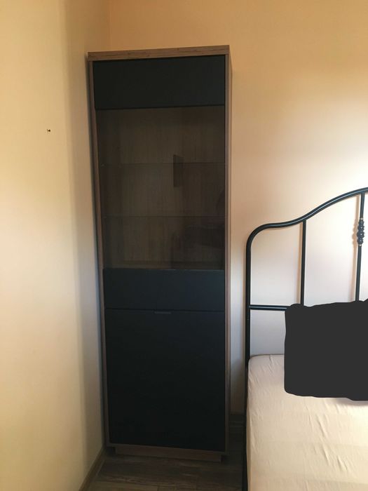 Witryna Forn BLack Red White (dąb delano ciemny/czarny mat)