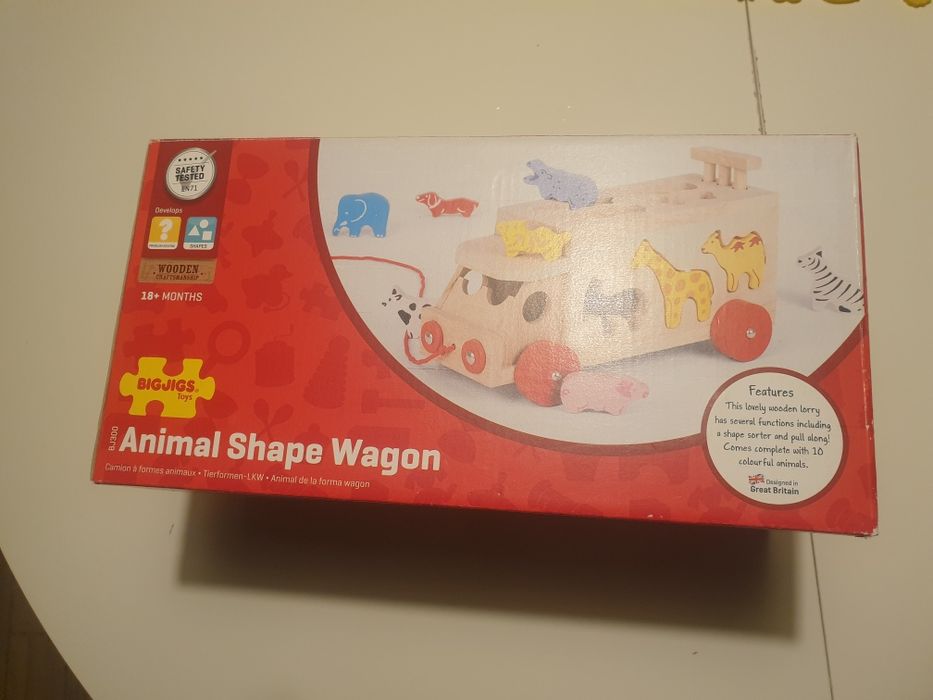 Samochod auto sorter ze zwierzetami BIGJIGS Toys