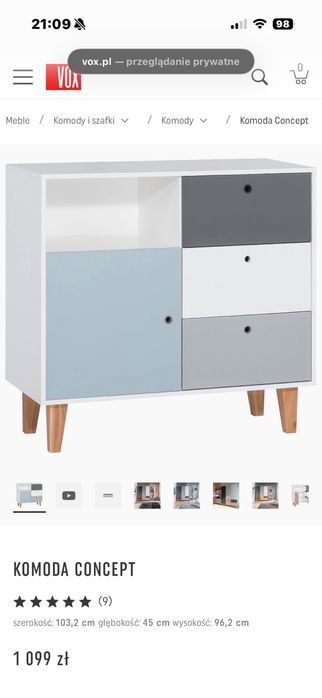 Komoda Styl skandynawski / Scandinavian style