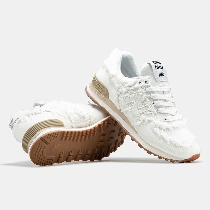 Женские кроссовки New Balance 574 x Miu Miu нью беланс 574 Миу-Миу NB