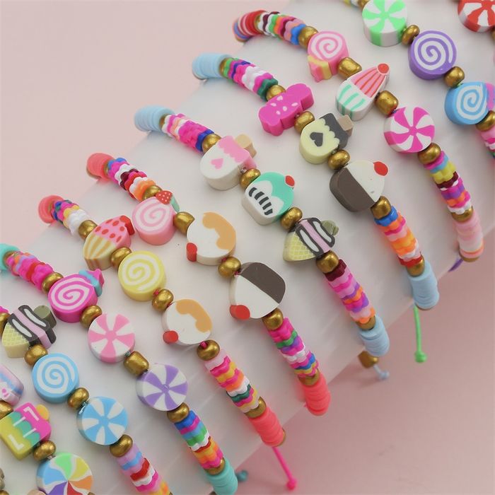 Pulseira/tornozeleira com gelados e doces para as meninas