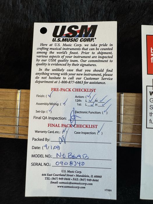 gitara elektryczna Washburn N6 BEAB z USA Custom Shop 2009