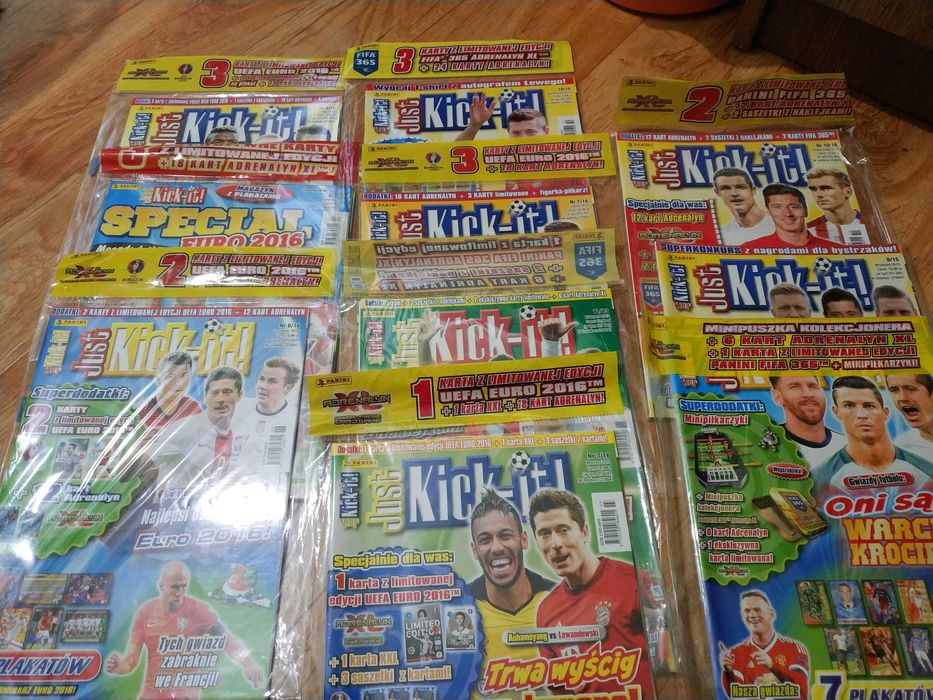 Czasopisma gazety Bravo sport Just Kick it! niezbędnik fifa karty euro
