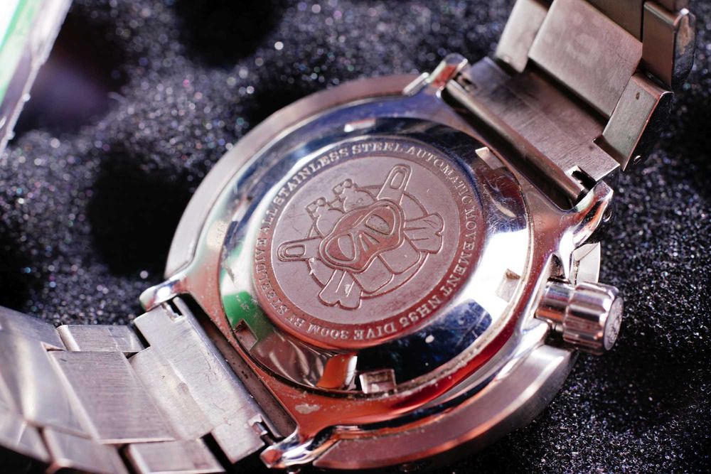 Seiko mod Tuna Marinemaster Diver 300m Steeldive szafir