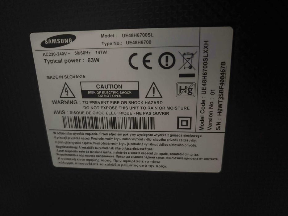 Telewizor Samsung 48 cali FULL HD LED LCD UE48H6700SL