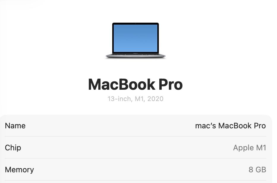 MacBook Pro 13 2020 M1 8GB 512GB SSD 88%