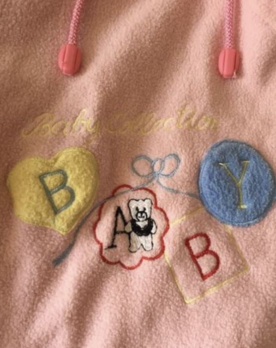 Розовый фильмовый комбинезон  3/6 месяцев -52-68см