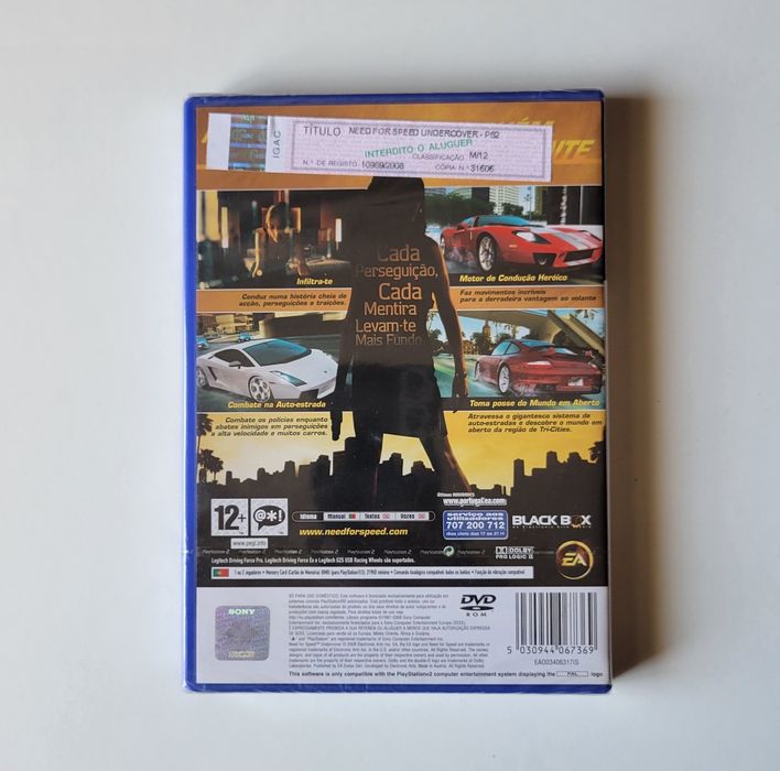 Need For Speed Undercover PS2 PAL PT Novo Selado