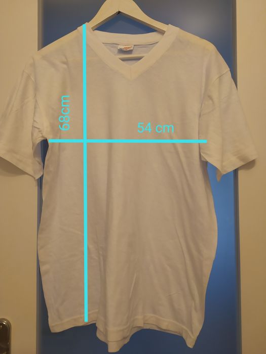 Koszulka biała t-shirt 100 % bawełna