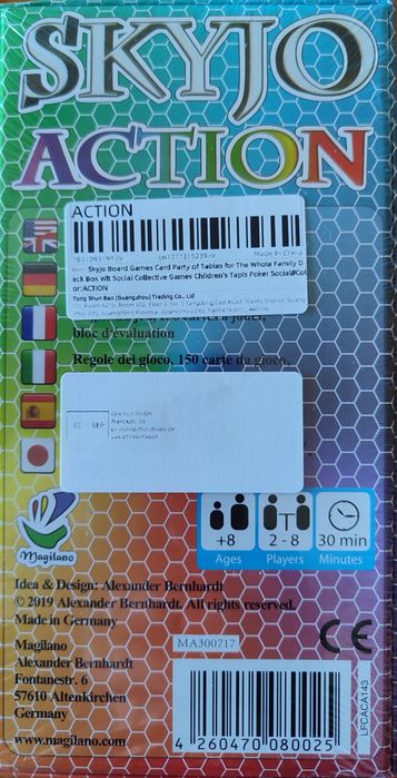 Skyjo Action jogo de cartas