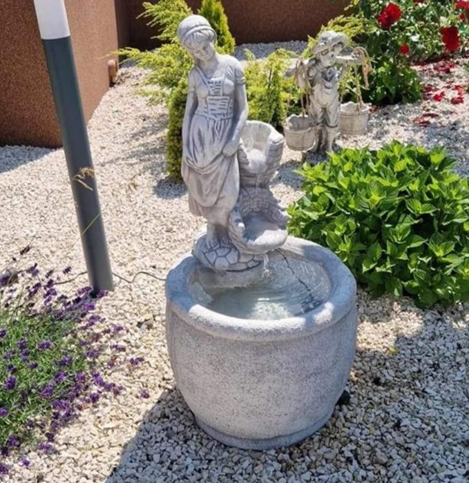Betonowa fontanna ogrodowa tarasowa kaskadowa 97cm