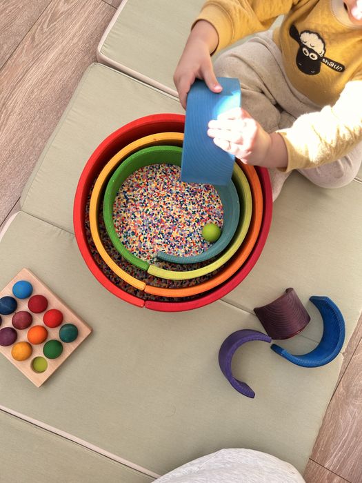 Конструктор веселка велика деревʼяна Grimms