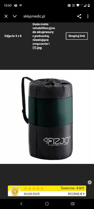 Mata do akupresury z poduszką 4FIZJO