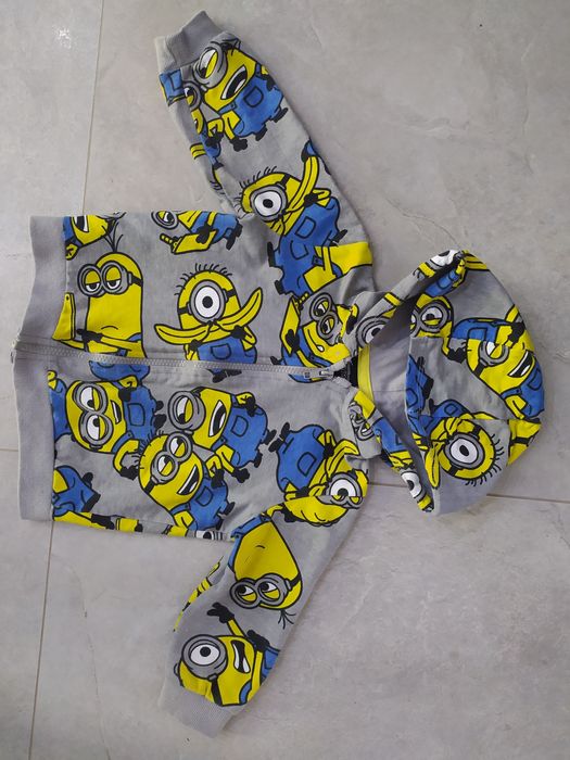 Minionki bluza rozpinana z kapturem 92 cm