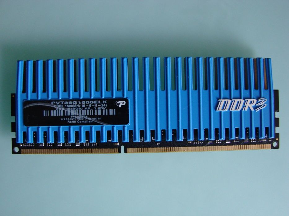 Patriot PVT36G1600ELK DDR3 1600MHz (9-9-9-24) 6GB (3X2GB) ТОП LGA775