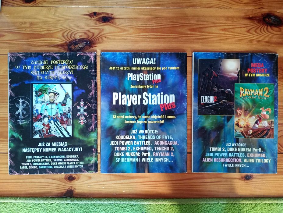 Magazyn Play Station 2000r.-3 numery