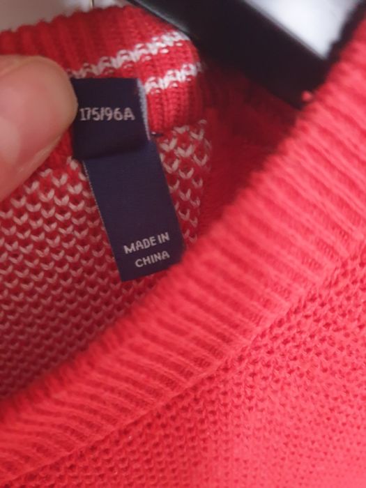GANT luksusowa marka premium, sweter męski, oryginalny, bawełniany, L