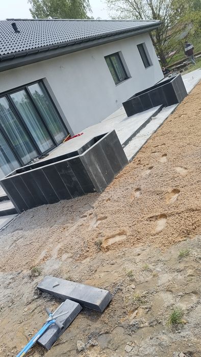 Układanie kostki, Brukarstwo, małe powierzchnie,kostka brukowa, płytki