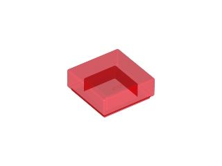 LEGO 3070b Gładka płytka 1 x 1  Trans-Red