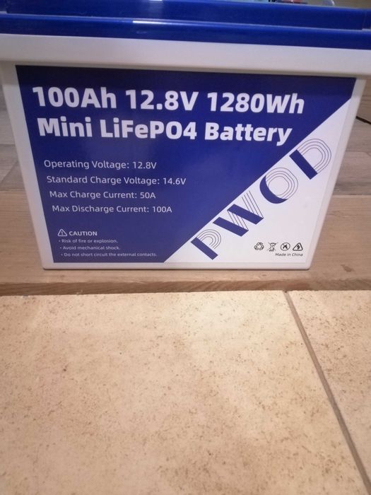 Гібрідний інфертор на 1,5кВт + акамулятор 100 А/г літ/зал/фосф