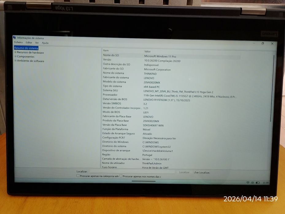 Lenovo ThinkPad 13" / L13 Yoga / 360 usado