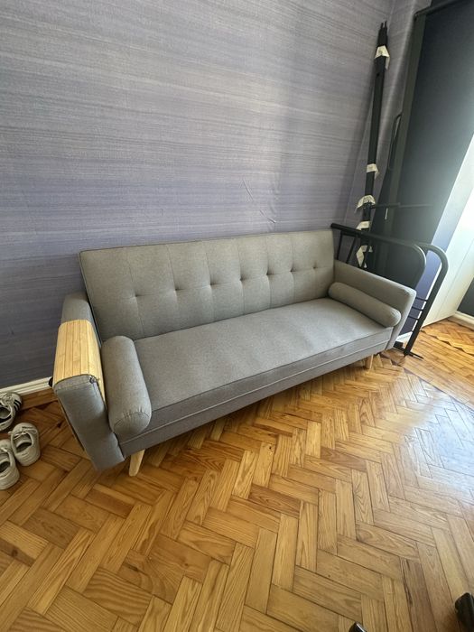 Sofa-cama Sklum Cinza