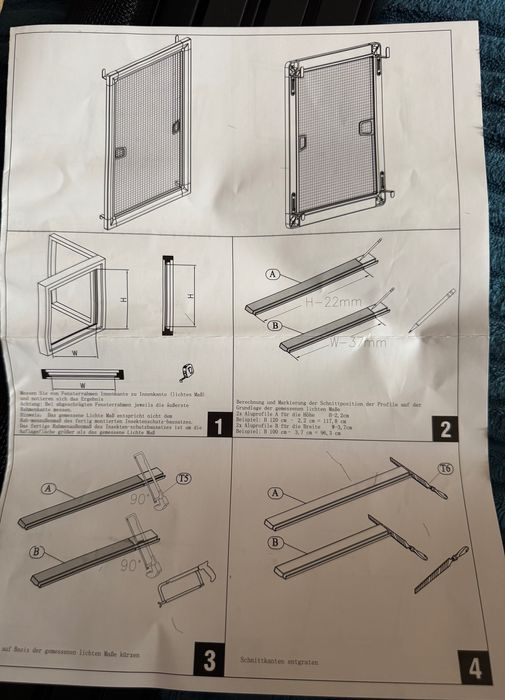 Moskitiera okienna ramkowa 100х120 сm