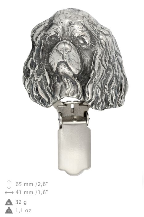 Hovawart clipring posrebrzany w pudełku Art-Dog