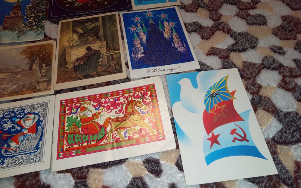 Винтаж открытки цена за все.