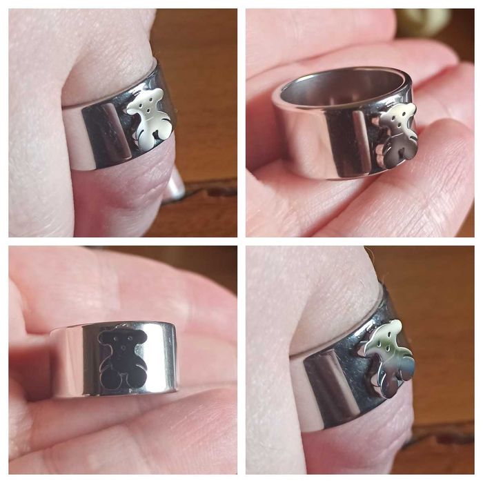 Anel em aço inoxidável