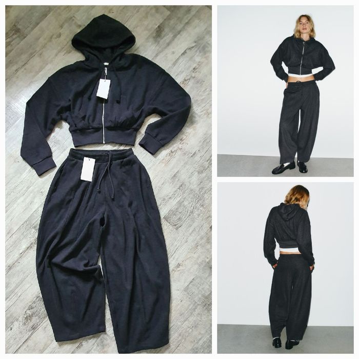 Крутий костюм Zara з худі і широких штанів-ballon. Гарна якість і ціна