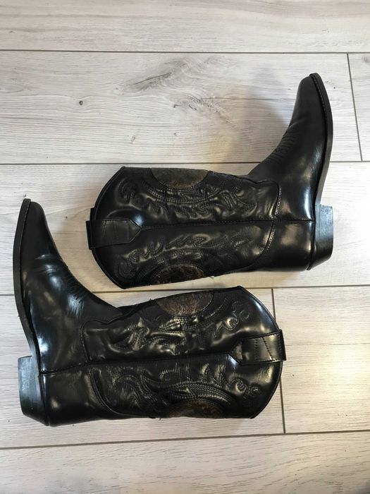 Piękne skórzane kowbojki Texas made in USA rozm. 40