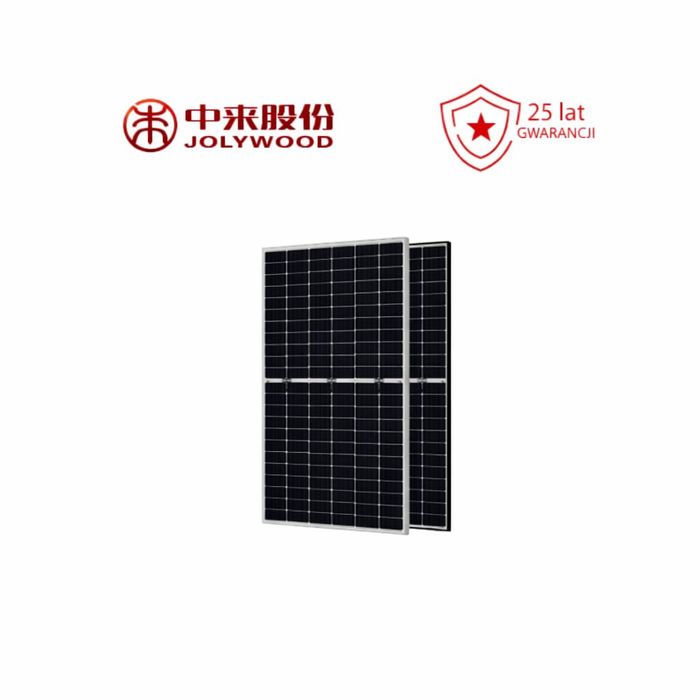 Panel fotowoltaiczny Jollywood 610W N-TYPE bifacial srebrna rama