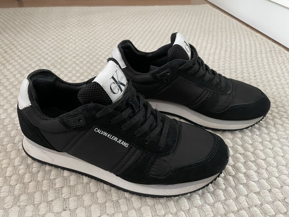 Buty Calvin Klein sneakersy 38 czarne damskie