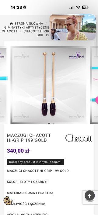 Maczugi chacott w dobrym stanie!