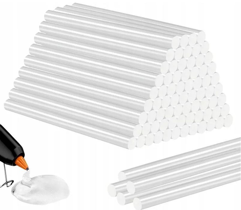 10x Klej do pistoletu na gorąco 200x11 mm 20cm mocny przeźroczysty